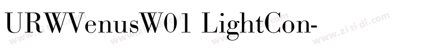 URWVenusW01 LightCon字体转换 URWVenusW01 LightCon字体转换